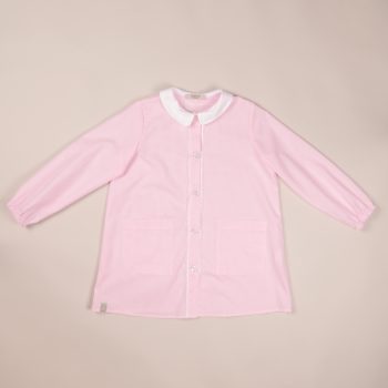 grembiule rosa con pizzo